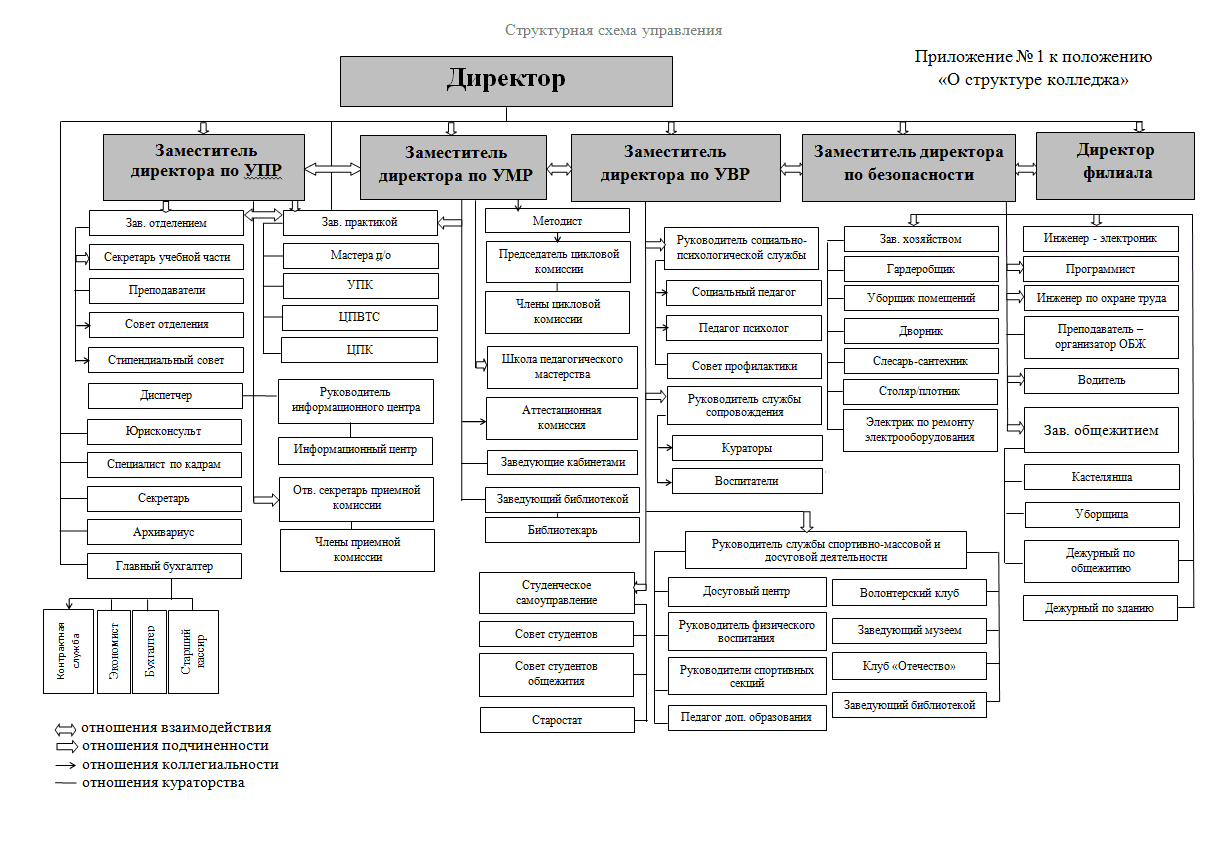 Организационная структура управления